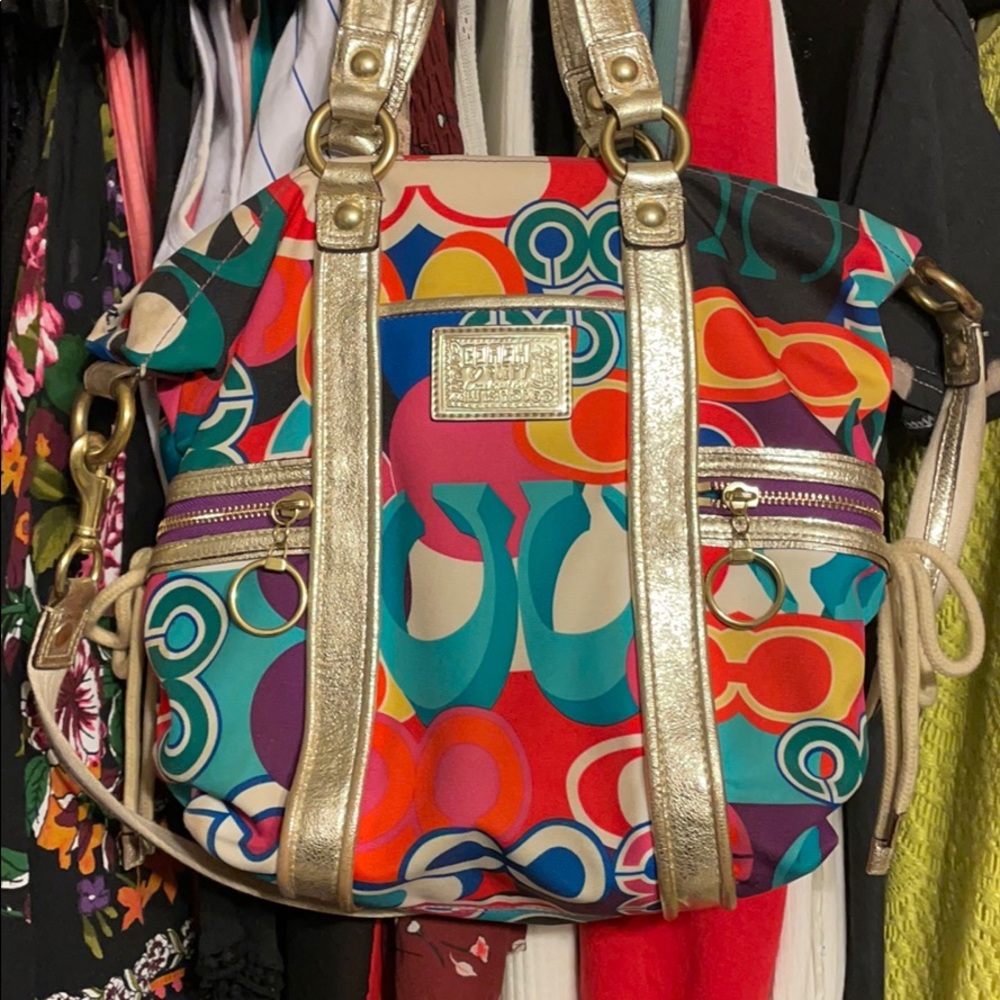 Coach poppy collection purse